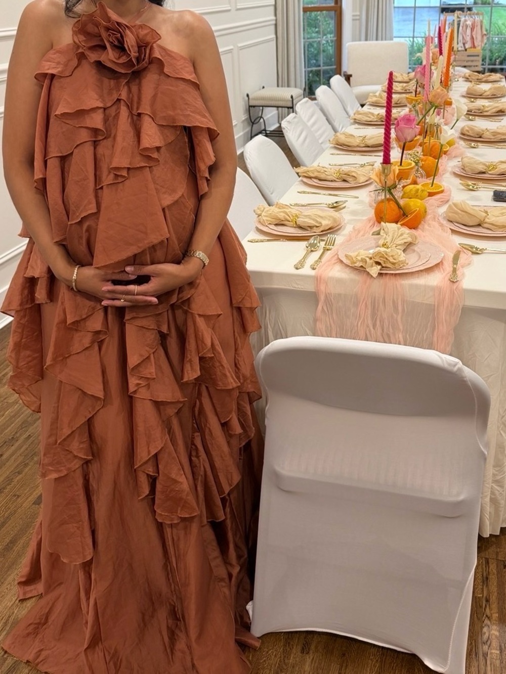 Aje inspired ruffle gown